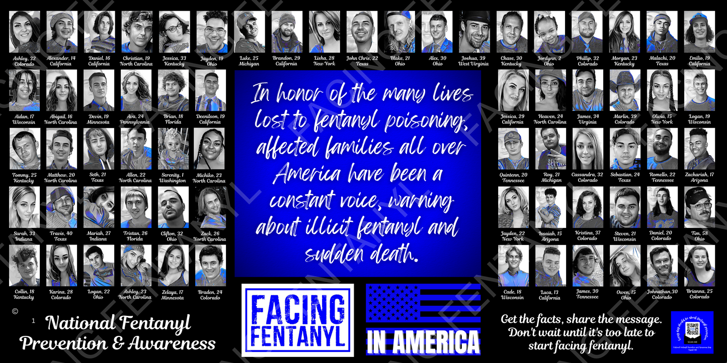 Facing Fentanyl Memorial Banners 1-5