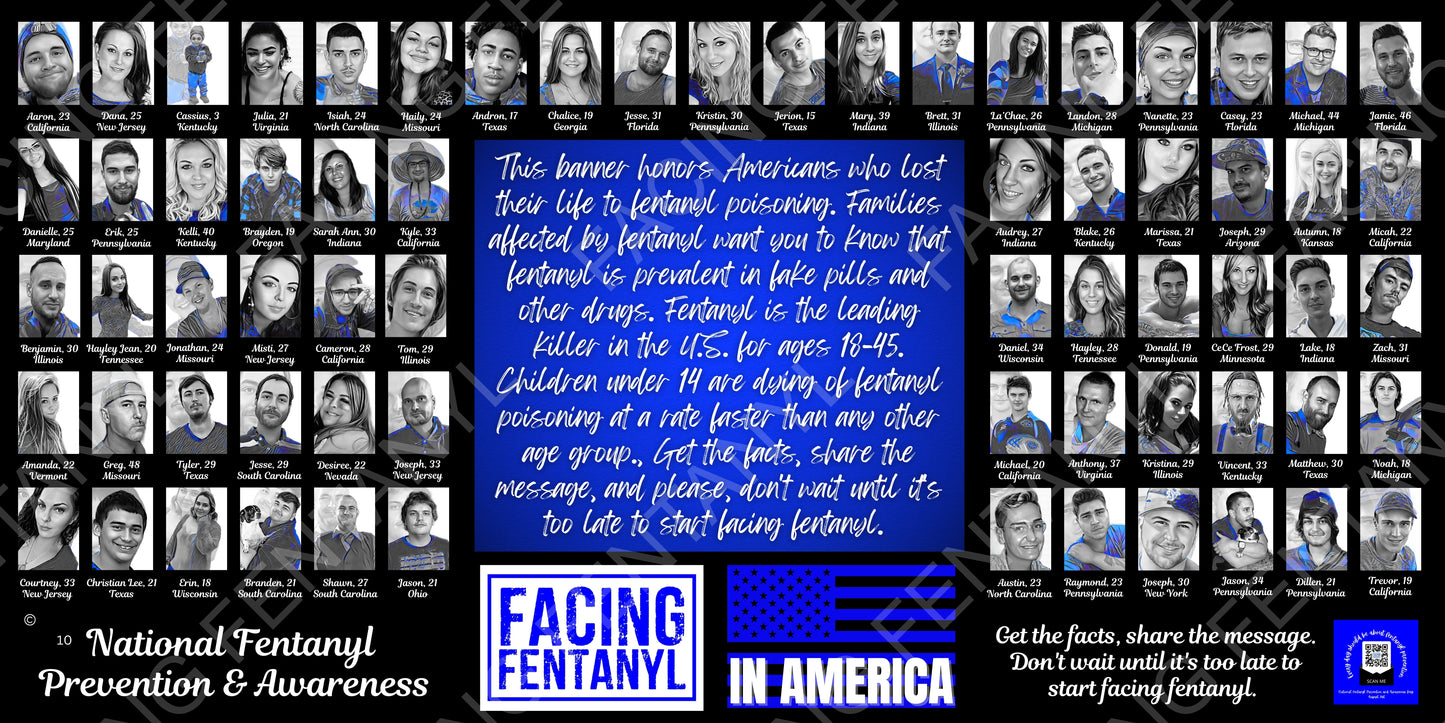 Facing Fentanyl Memorial Banners 6-10