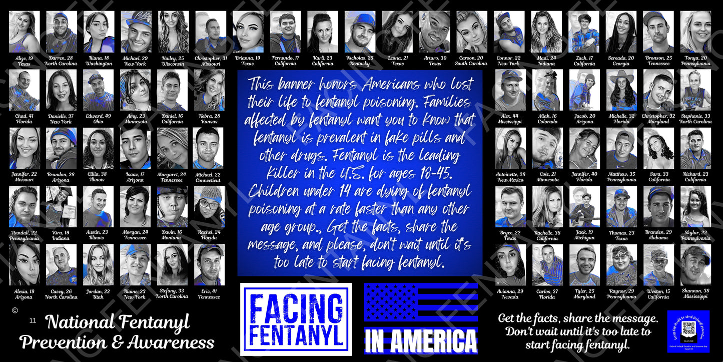 Facing Fentanyl Memorial Banners 11-15