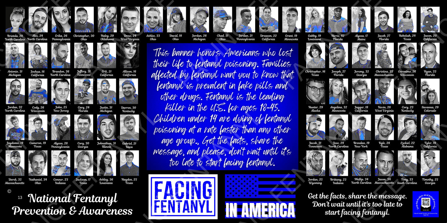 Facing Fentanyl Memorial Banners 11-15
