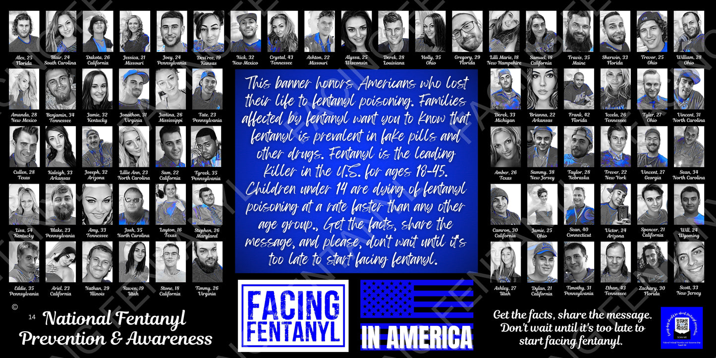 Facing Fentanyl Memorial Banners 11-15