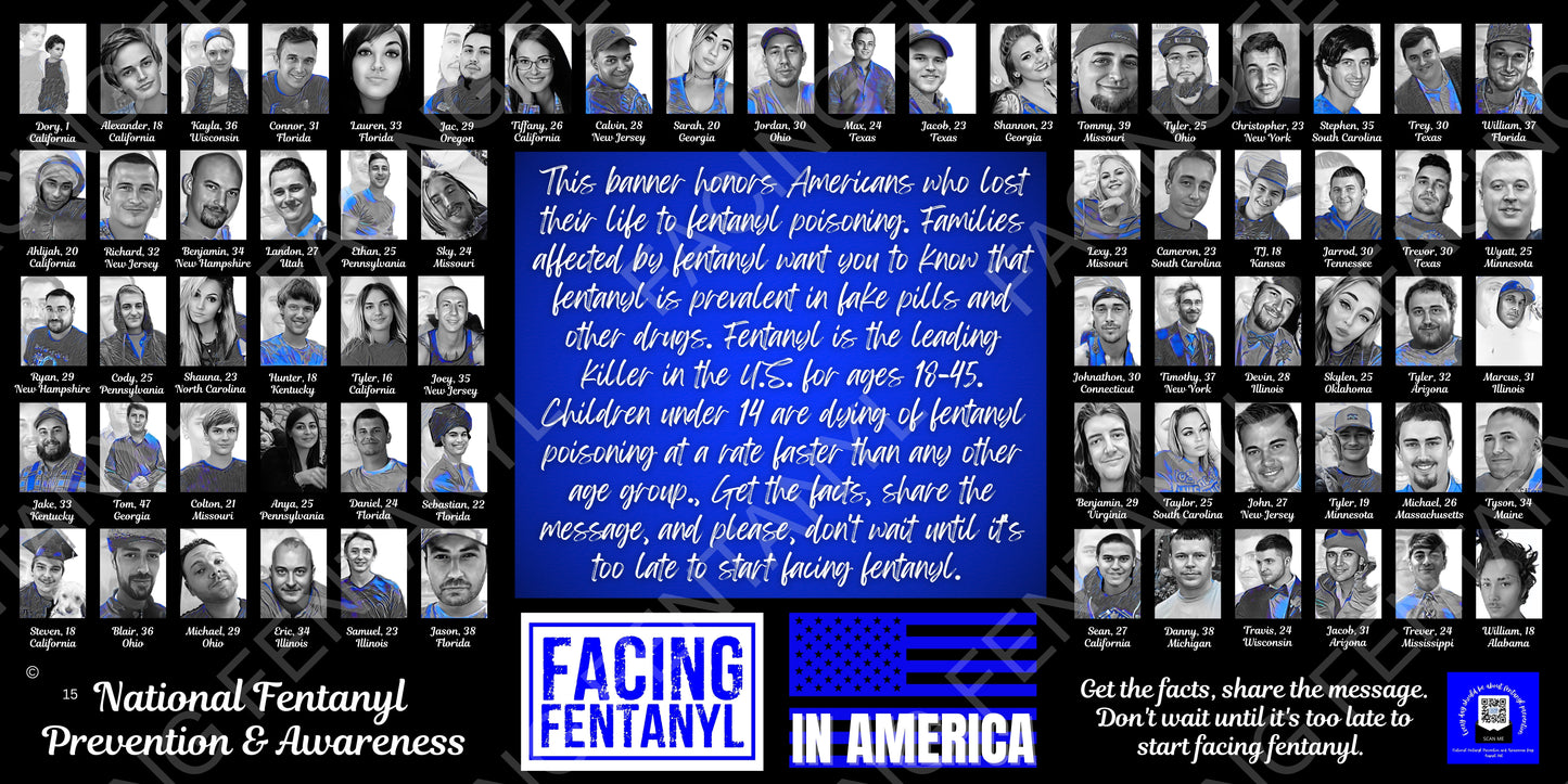 Facing Fentanyl Memorial Banners 11-15