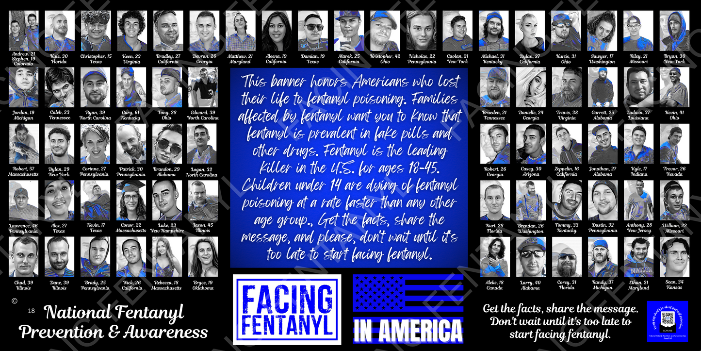 Facing Fentanyl Memorial Banners 16-20