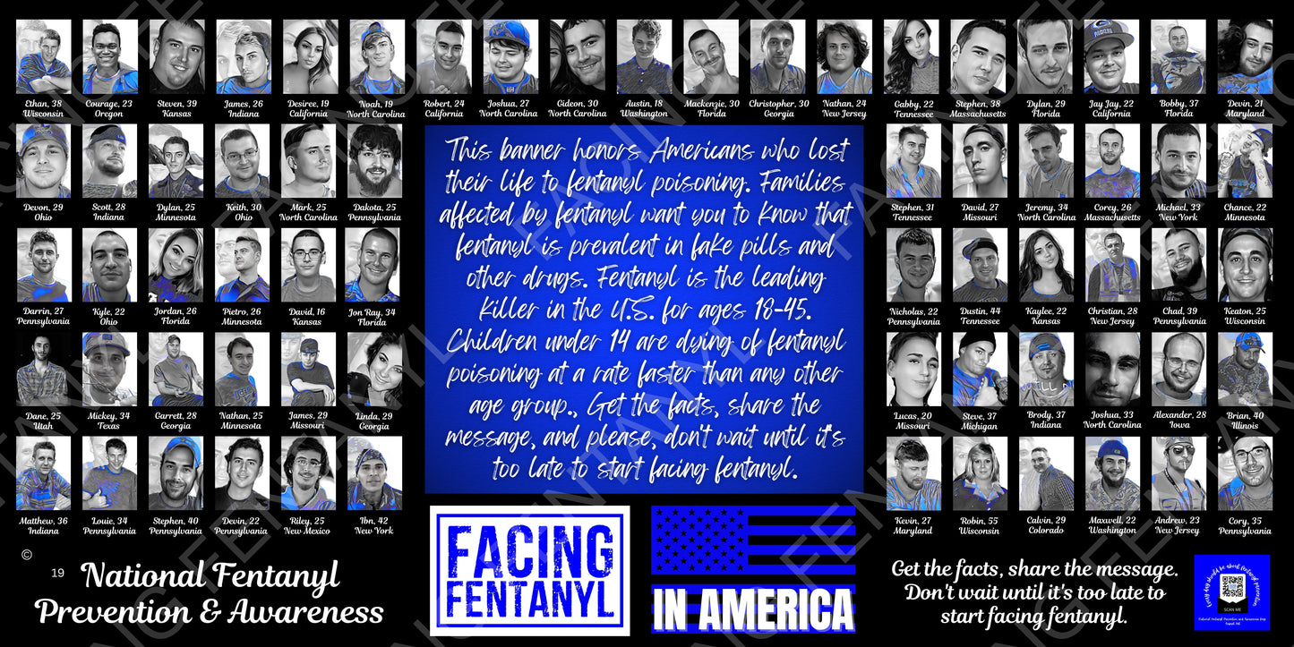 Facing Fentanyl Memorial Banners 16-20