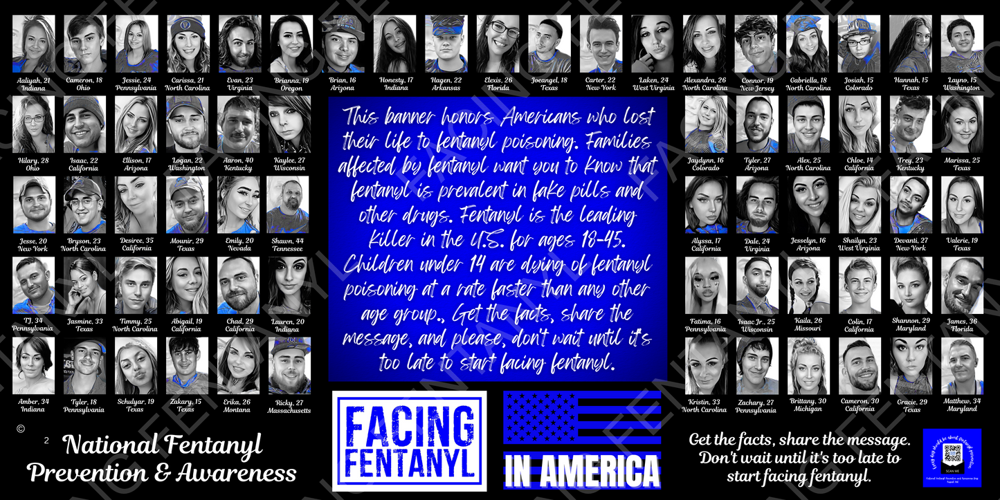 Facing Fentanyl Memorial Banners 1-5