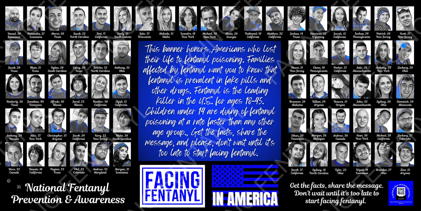 Facing Fentanyl Memorial Banner 31
