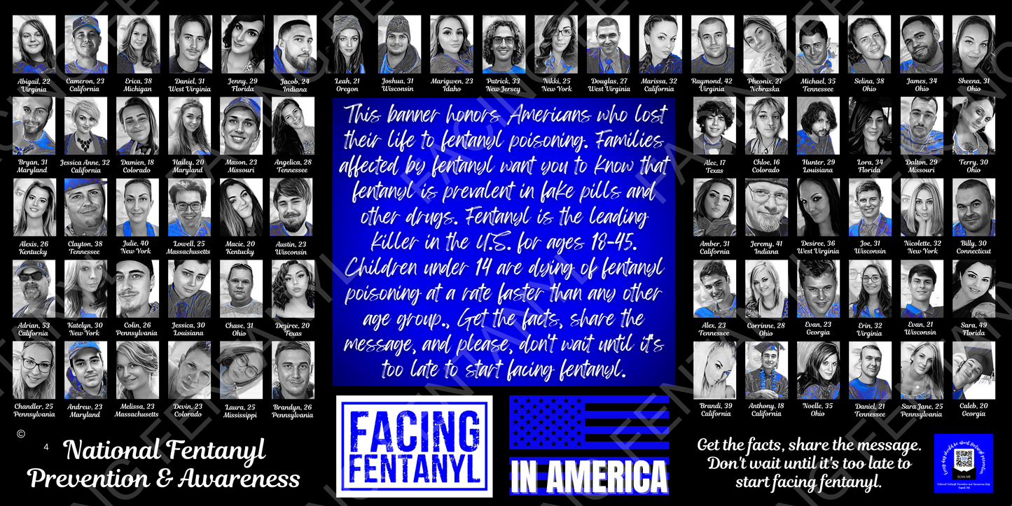 Facing Fentanyl Memorial Banners 1-5