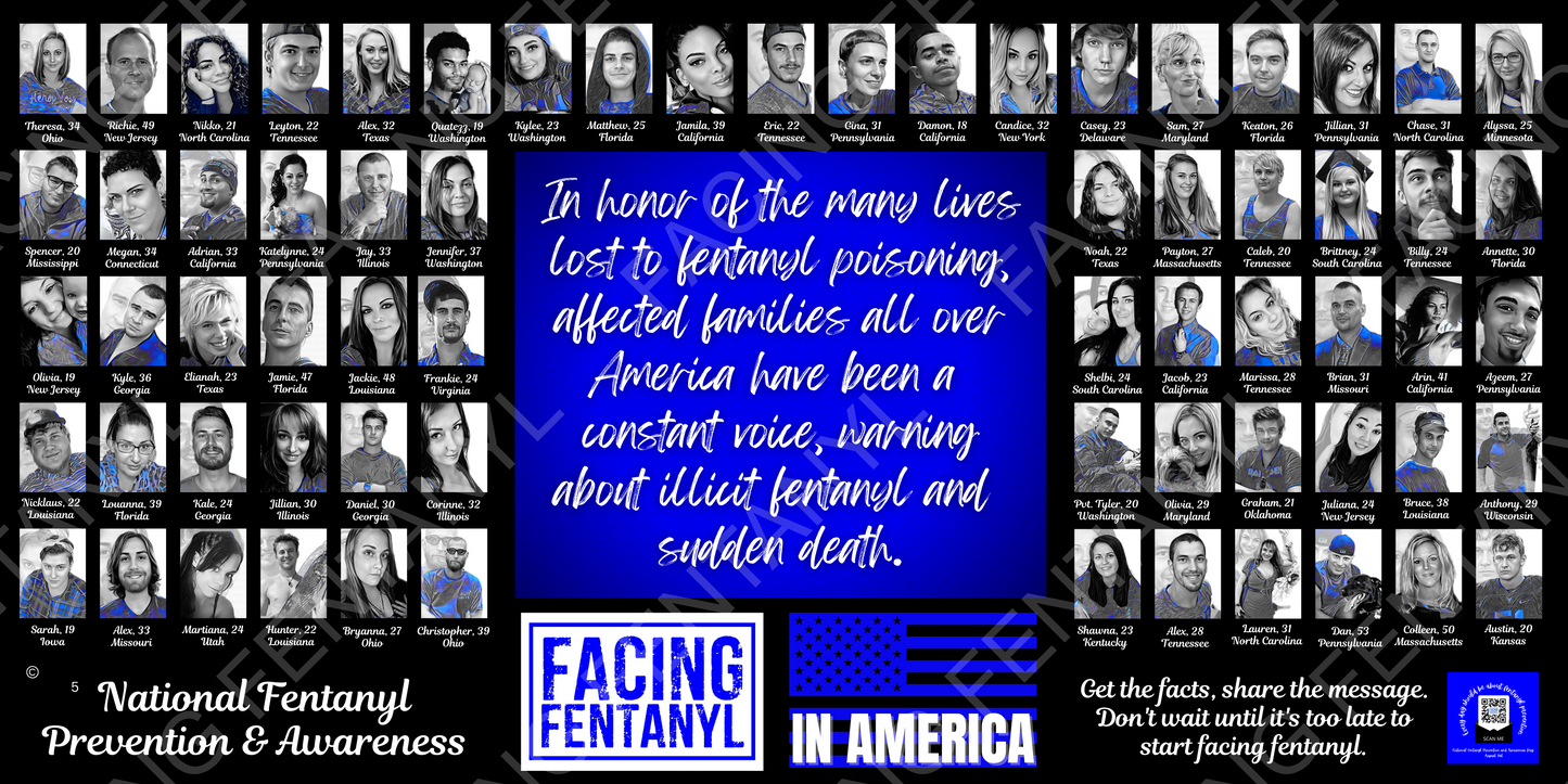 Facing Fentanyl Memorial Banners 1-5