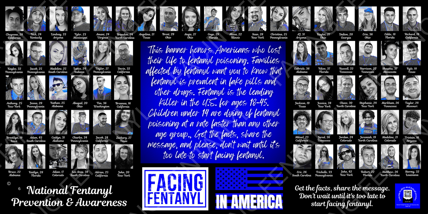 Facing Fentanyl Memorial Banners 6-10
