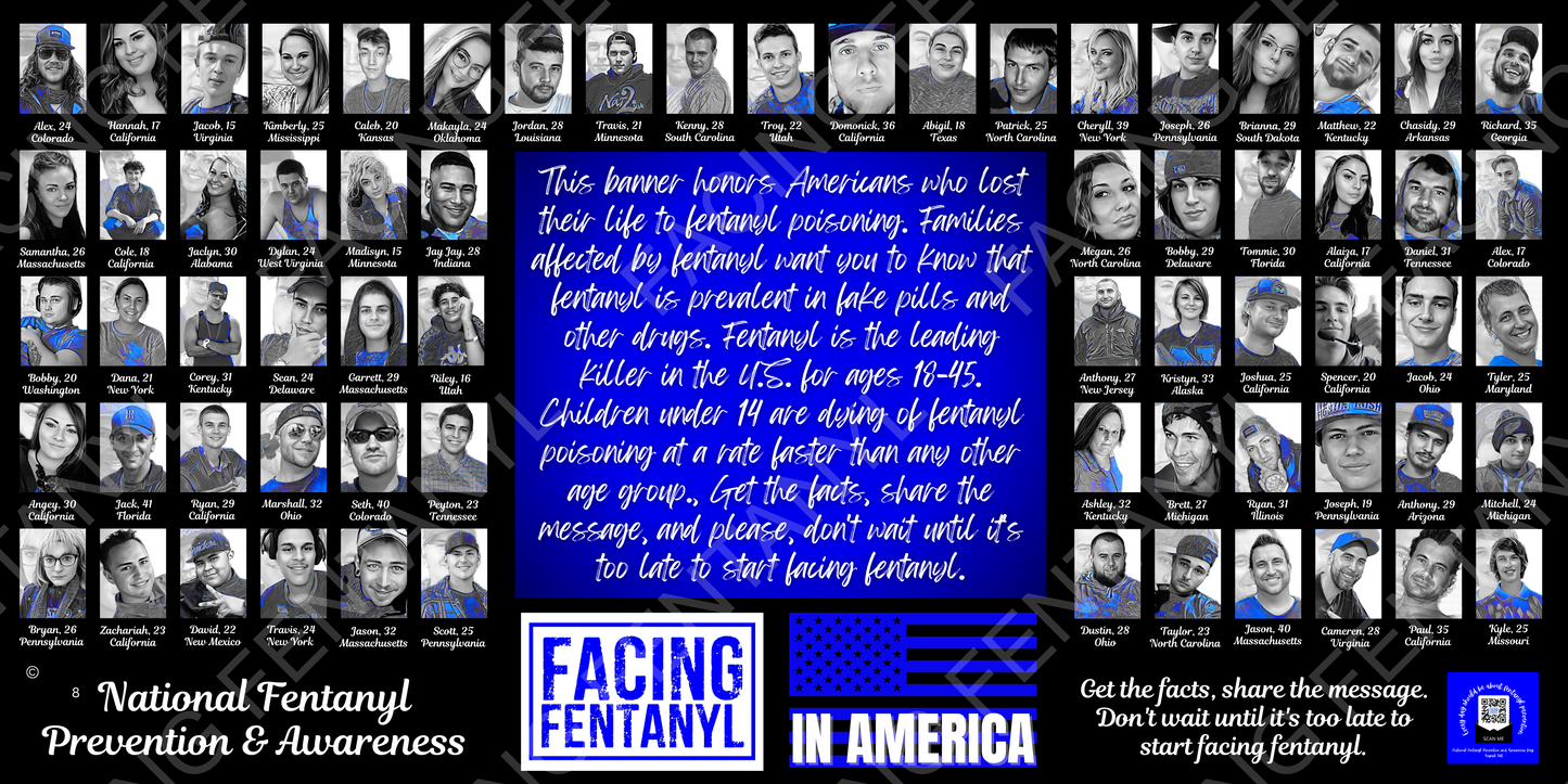 Facing Fentanyl Memorial Banners 6-10