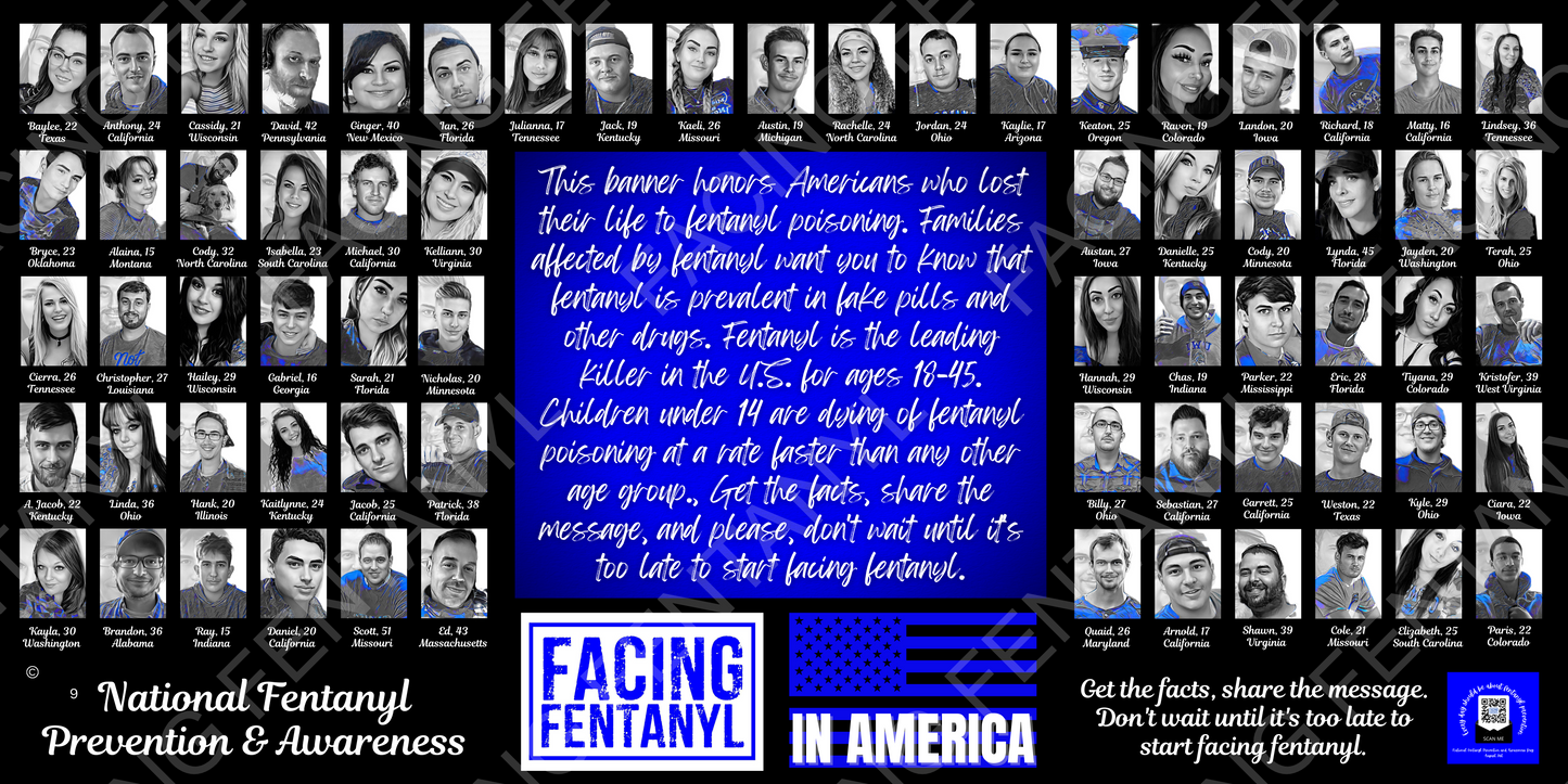 Facing Fentanyl Memorial Banners 6-10