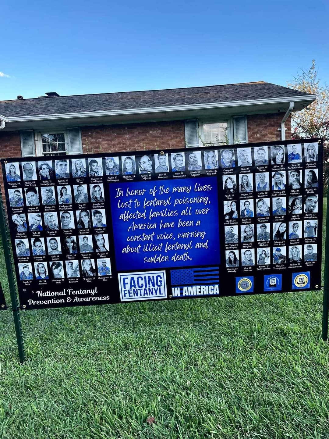 Facing Fentanyl Memorial Banner 31