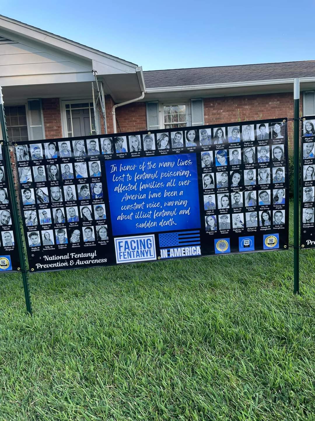 Facing Fentanyl Memorial Banner 21-25