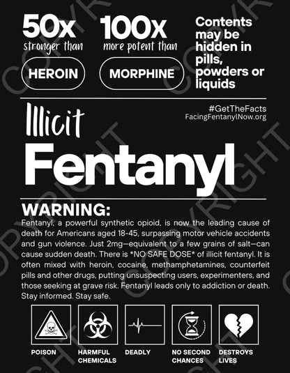 Fentanyl Warning Label Hoodie