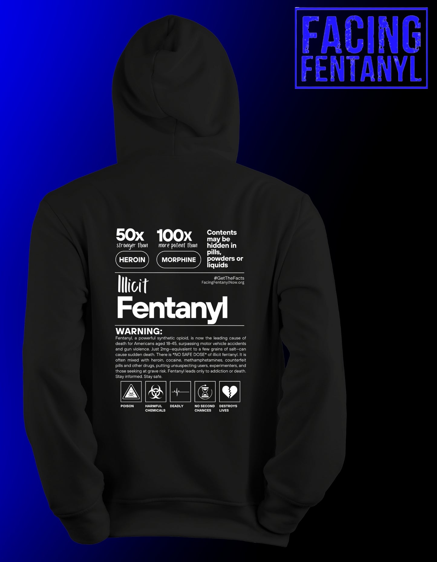 Fentanyl Warning Label Hoodie