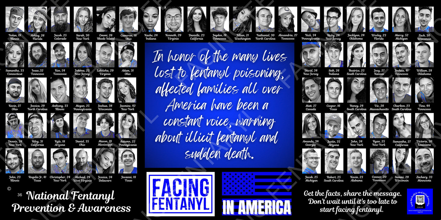 Facing Fentanyl Memorial Banner 36 - 39